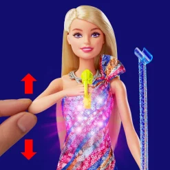 Barbie „Bühne Frei Für Große Träume“ Malibu Sängerin Puppe Mit Leuchtendem Kleid Und Musik Inkl. Zubehör -Barbie Verkaufsladen 04af0763df62885c56256d06a92cbd01