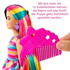 Barbie Totally Hair Puppe (schwarze/bunte Haare) Inkl. Styling-Zubehör 10 Barbie Totally Hair Puppe (schwarze/bunte Haare) Inkl. Styling-Zubehör -Barbie Verkaufsladen 0969faa604c7c2c953aed17e44572564