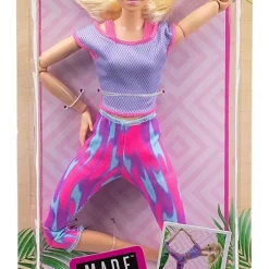 Barbie Made To Move Puppe (blond) Im Lila Yoga Outfit -Barbie Verkaufsladen 150dfe73d2c91024f9edfce8829b5d3f