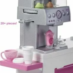 Barbie Nasch-Café Spielset Mit Puppe (blond), über 20 Teile Puppen-Zubehör -Barbie Verkaufsladen 15653339 03