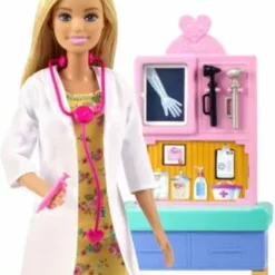 Barbie Kinderärztin Puppe (blond), Spielset Mit Kleinkind -Barbie Verkaufsladen 18515243 03