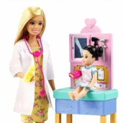 Barbie Kinderärztin Puppe (blond), Spielset Mit Kleinkind -Barbie Verkaufsladen 18515243 06