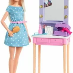 Barbie Big City, Big Dreams Malibu Schminktisch Spielset Mit Puppe