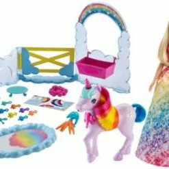 Barbie Dreamtopia Prinzessin Puppe Inkl. Einhorn Mit Farbwechsel, Set