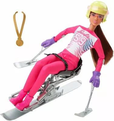 Barbie Para Sport Ski Alpin Puppe, Barbie Set Inkl. Zubehör 3 Barbie Para Sport Ski Alpin Puppe, Barbie Set Inkl. Zubehör