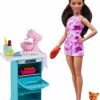 Barbie-Puppe Und Küchen-Spielset Mit Haustier Und Zubehör, Geschenk Für Kinder Von 3 Bis 7 Jahren -Barbie Verkaufsladen 23157692 01