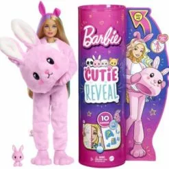 Barbie Cutie Reveal Puppe Mit Hasen-Plüschkostüm Und 10 Überraschungen