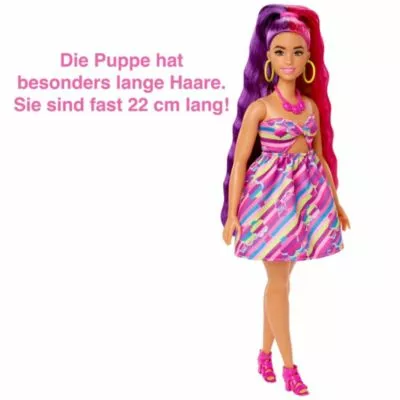 Barbie Totally Hair Puppe (blond/pinke Haare) Inkl. Styling-Zubehör 5 Barbie Totally Hair Puppe (blond/pinke Haare) Inkl. Styling-Zubehör – Bild 3