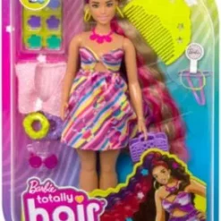 Barbie Totally Hair Puppe (blond/pinke Haare) Inkl. Styling-Zubehör 13 Barbie Totally Hair Puppe (blond/pinke Haare) Inkl. Styling-Zubehör -Barbie Verkaufsladen 24798404 06