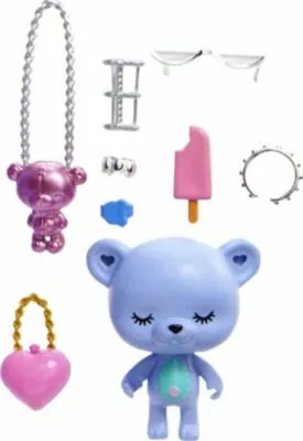 Barbie Extra Fancy Puppe Im Lila Kleid Mit Teddymuster 7 Barbie Extra Fancy Puppe Im Lila Kleid Mit Teddymuster – Bild 5