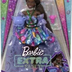 Barbie Extra Fancy Puppe Im Lila Kleid Mit Teddymuster 13 Barbie Extra Fancy Puppe Im Lila Kleid Mit Teddymuster -Barbie Verkaufsladen 24798412 06