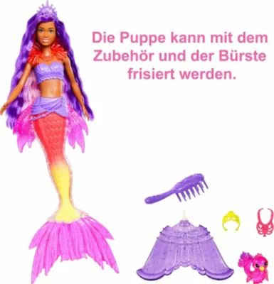 Barbie "Meerjungfrauen Power" Brooklyn Puppe (lila Haare) Mit Zubehör 5 Barbie "Meerjungfrauen Power" Brooklyn Puppe (lila Haare) Mit Zubehör – Bild 3