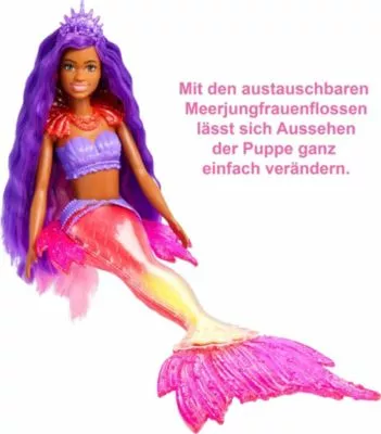 Barbie "Meerjungfrauen Power" Brooklyn Puppe (lila Haare) Mit Zubehör 6 Barbie "Meerjungfrauen Power" Brooklyn Puppe (lila Haare) Mit Zubehör – Bild 4