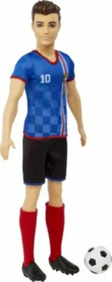 Barbie Ken Fußballspieler-Puppe, Kurze Haare, Trikot Mit Der Nummer 10, Fußball, Stollenschuhe, Stutzen, Für Kinder Ab 3 Jahre 5 Barbie Ken Fußballspieler-Puppe, Kurze Haare, Trikot Mit Der Nummer 10, Fußball, Stollenschuhe, Stutzen, Für Kinder Ab 3 Jahre – Bild 3