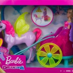Barbie Dreamtopia Prinzessin Puppe, Pegasus Und Kutsche