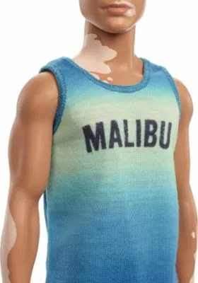 Barbie Ken Fashionistas Puppe Im „Malibu“-Tanktop, Vitiligo 6 Barbie Ken Fashionistas Puppe Im „Malibu“-Tanktop, Vitiligo – Bild 4