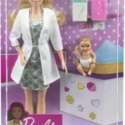 Barbie Kinderärztin-Spielset Mit Blonder Puppe, Babypuppe, Ärztinnen-Spielzubehör -Barbie Verkaufsladen 28622706 05