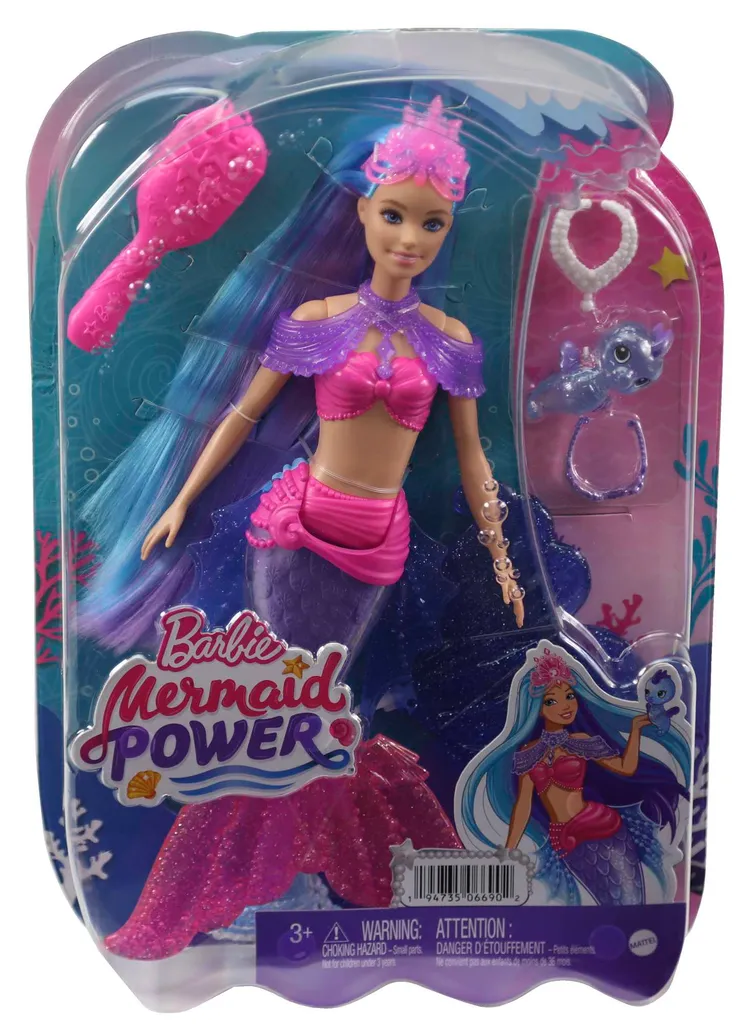 Barbie "Meerjungfrauen Power" Malibu Puppe (blaue Haare) Mit Zubehör 8 Barbie "Meerjungfrauen Power" Malibu Puppe (blaue Haare) Mit Zubehör – Bild 6