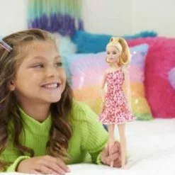 Barbie Fashionistas-Puppe Mit Blondem Pferdeschwanz Und Blumenkleid 9 Barbie Fashionistas-Puppe Mit Blondem Pferdeschwanz Und Blumenkleid -Barbie Verkaufsladen 29942996 02