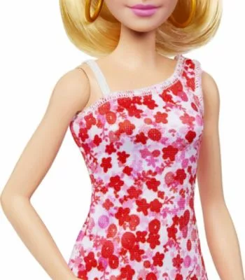 Barbie Fashionistas-Puppe Mit Blondem Pferdeschwanz Und Blumenkleid 8 Barbie Fashionistas-Puppe Mit Blondem Pferdeschwanz Und Blumenkleid – Bild 6