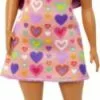 Barbie Fashionistas Puppe Mit Pinkfarbenen Strähnen Und Kleid Mit Herzaufdruck -Barbie Verkaufsladen 29943038 01