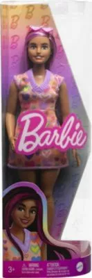 Barbie Fashionistas Puppe Mit Pinkfarbenen Strähnen Und Kleid Mit Herzaufdruck 8 Barbie Fashionistas Puppe Mit Pinkfarbenen Strähnen Und Kleid Mit Herzaufdruck – Bild 6