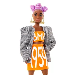Barbie BMR1959 Barbie (lilahaarig) Streetwear Karo-Blazer -Barbie Verkaufsladen 2d3e263c5d41d669d3d93860ff9d7759