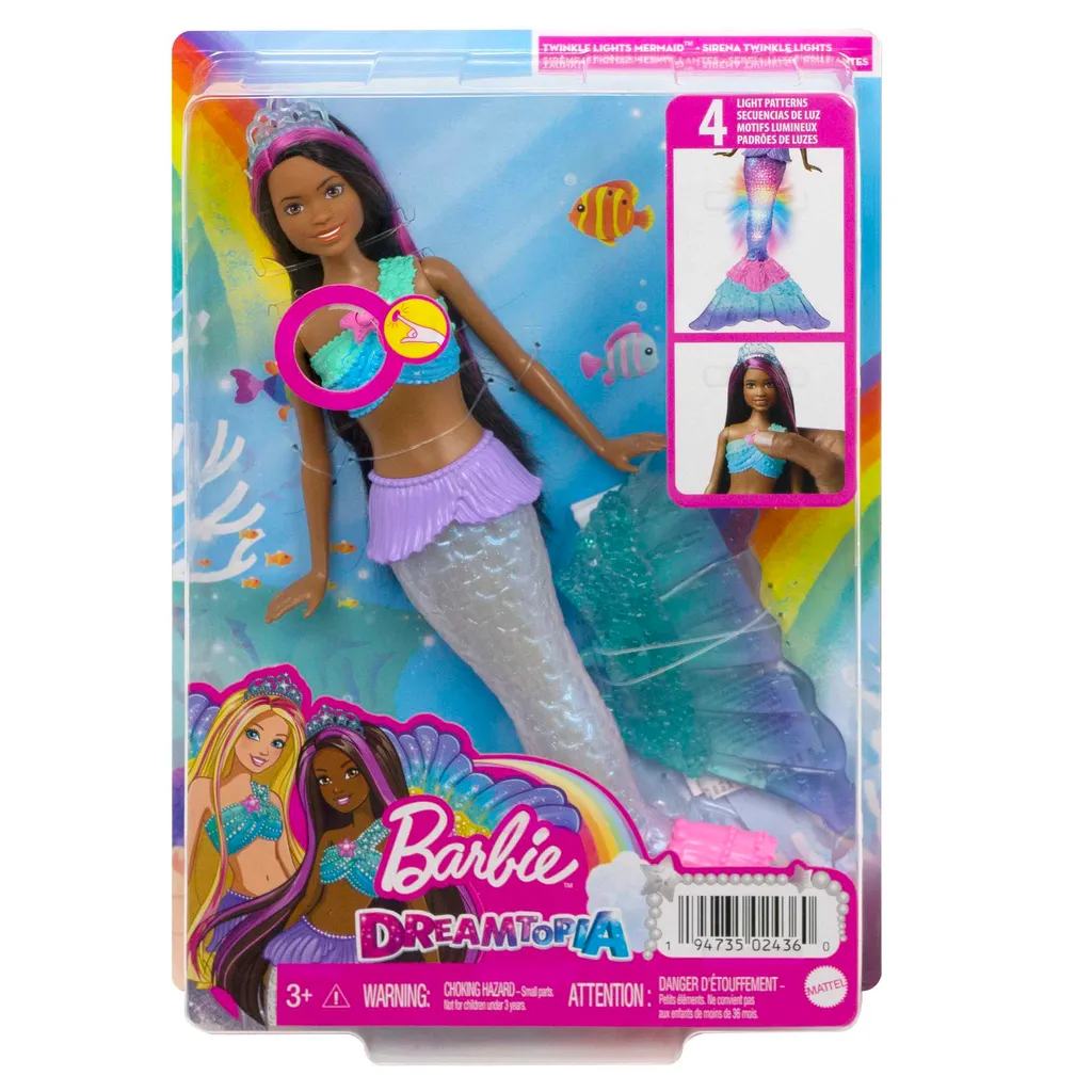 Barbie Brooklyn Zauberlicht Meerjungfrau Puppe (leuchtet), Barbie Dreamtopia 8 Barbie Brooklyn Zauberlicht Meerjungfrau Puppe (leuchtet), Barbie Dreamtopia – Bild 6