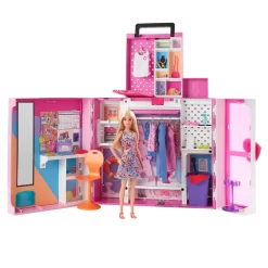 Barbie Traum-Kleiderschrank Mit Puppe (blond), Zubehör & Kleidung