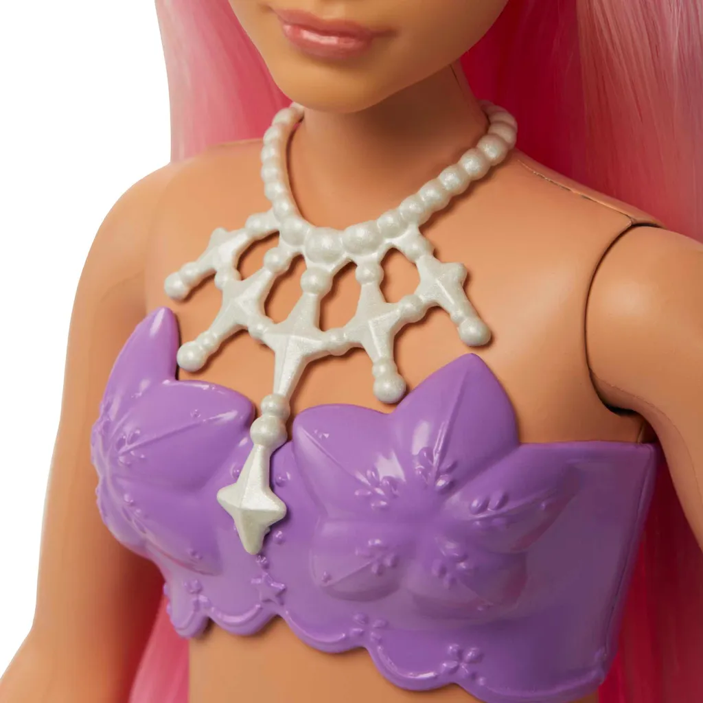 Barbie Dreamtopia Meerjungfrau-Puppe (kurvig, Rosafarbenes Haar), Spielzeug Ab 3 Jahren 7 Barbie Dreamtopia Meerjungfrau-Puppe (kurvig, Rosafarbenes Haar), Spielzeug Ab 3 Jahren – Bild 5