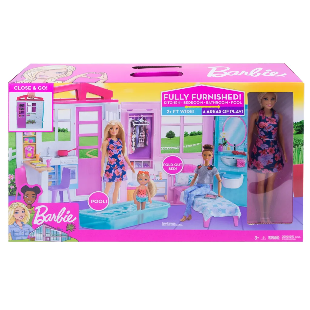 Barbie Ferienhaus Mit Möbeln Und Puppe 8 Barbie Ferienhaus Mit Möbeln Und Puppe – Bild 6