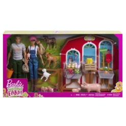 Barbie "SpaĂ Auf Dem Bauernhof" Spielset Mit Zwei Puppen