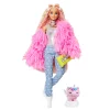 Barbie Extra Puppe (blond) Mit Flauschiger Rosa Jacke, Inkl. Haustier -Barbie Verkaufsladen 311ea7ce494a36a741b222c81aad8623