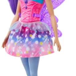 Barbie Dreamtopia Fee (lila Haare) Puppe Mit Flügeln, Anziehpuppe, Modepuppe