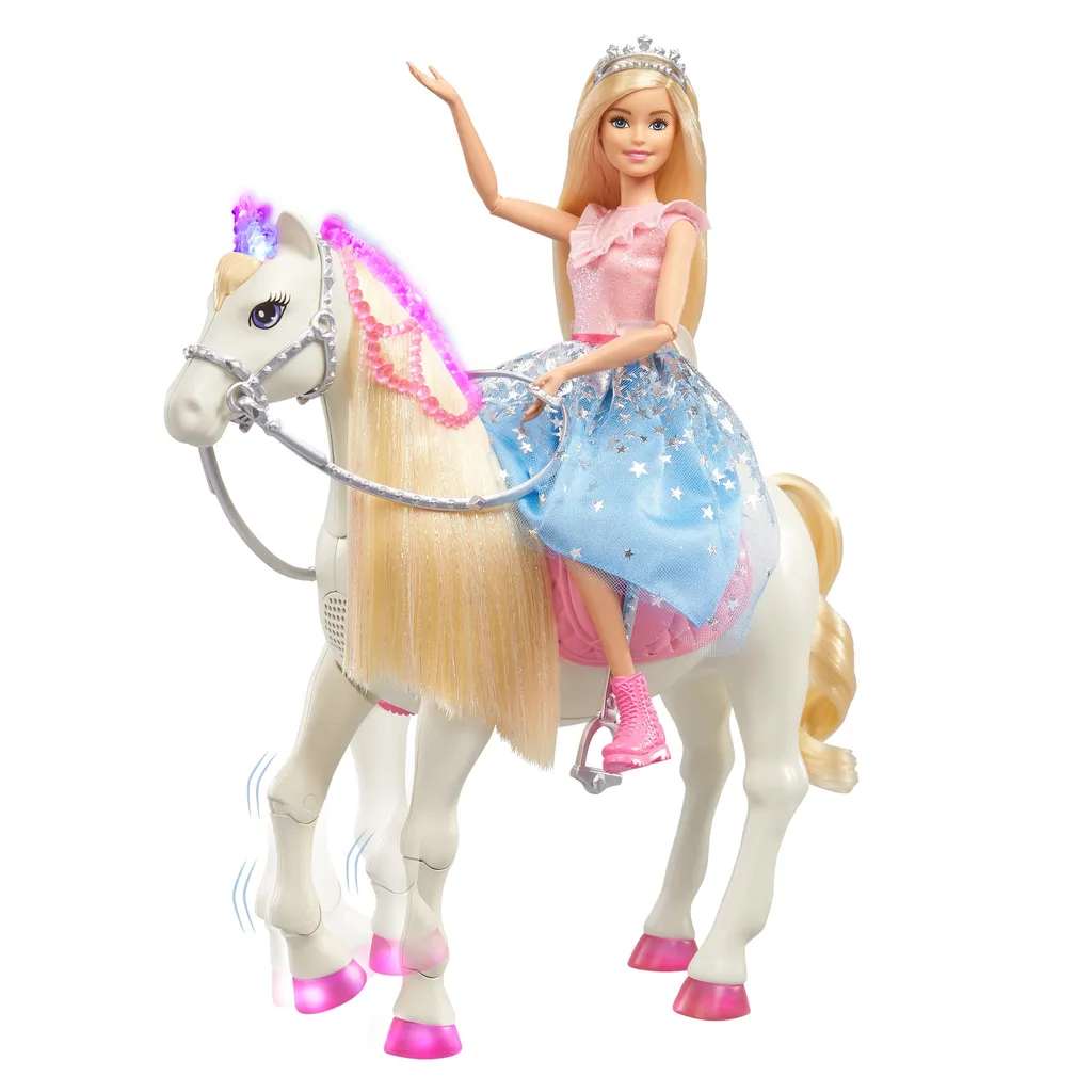 Barbie Prinzessinnen Abenteuer Tanzendes Pferd Mit Prinzessin Puppe, Licht & Geräuschen 4 Barbie Prinzessinnen Abenteuer Tanzendes Pferd Mit Prinzessin Puppe, Licht & Geräuschen – Bild 2