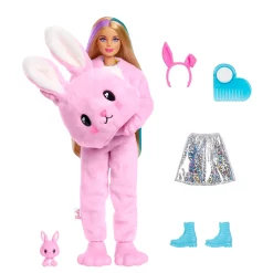 Barbie Cutie Reveal Puppe Mit Hasen-Plüschkostüm Und 10 Überraschungen