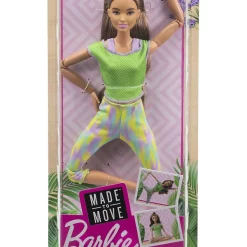 Barbie Made To Move Puppe (brünett) Im Grünen Yoga Outfit -Barbie Verkaufsladen 49c8a29265596aafb80b126b28cdf1a9