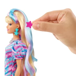 Barbie Totally Hair Puppe (blond/bunte Haare) Inkl. Styling-Zubehör -Barbie Verkaufsladen 5025b020df2e3b0f57b0f12458c06df9