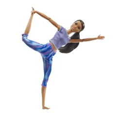 Barbie Made To Move Puppe (Afro-Style) Im Lila Yoga Outfit -Barbie Verkaufsladen 52228d25579859b066f428c79df9d138