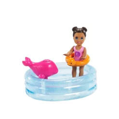 Barbie Skipper Babysitter Puppe, Spielset Mit Baby-Puppe Und Pool -Barbie Verkaufsladen 53e9cdd04e01360f9b250eb045eda4c3
