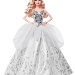 Barbie Signature Holiday Doll Wavy Blonde Barbie Puppe