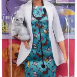 Barbie Verkaufsladen 53 Barbie Tierärztin Puppe (brünett) Mit Katze, Anziehpuppe, Karriere-Barbie