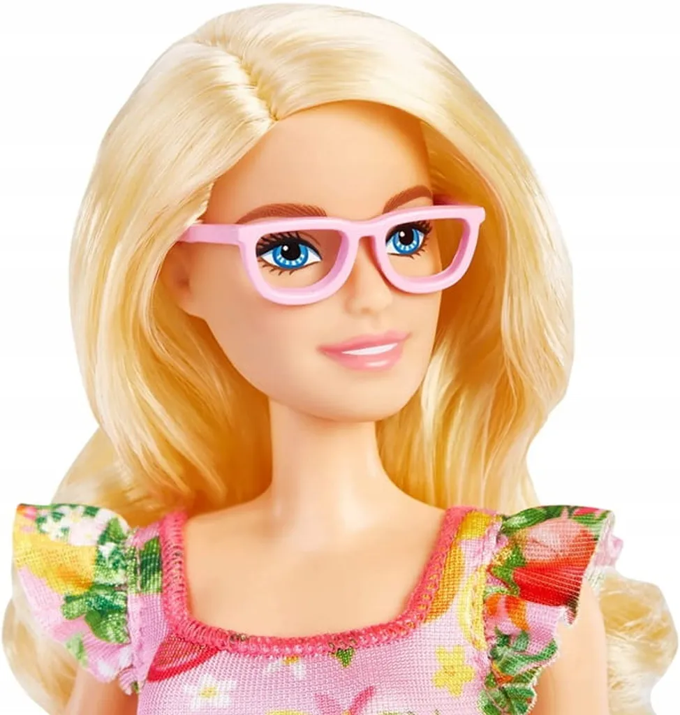 Barbie Fashionistas Puppe Mit Blonden Haaren Und Kleid Mit Obstmuster, Rüschenärmeln, Orangefarbenen Plateauschuhen Und Rosafarbener Brille, Für Kinder Von 3 Bis 8 Jahren 10 Barbie Fashionistas Puppe Mit Blonden Haaren Und Kleid Mit Obstmuster, Rüschenärmeln, Orangefarbenen Plateauschuhen Und Rosafarbener Brille, Für Kinder Von 3 Bis 8 Jahren – Bild 8