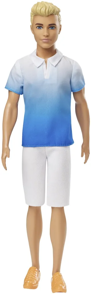 Barbie Ken Fashionistas Puppe Im Weiß-blauen Poloshirt 4 Barbie Ken Fashionistas Puppe Im Weiß-blauen Poloshirt – Bild 2