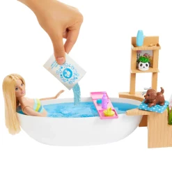 Barbie Wellnesstag Puppe Sprudelndes Bad, Anziehpuppe (blond), Barbie Badewanne -Barbie Verkaufsladen 6d7dc9b5cc281bbe8992f8aba3de9b4f