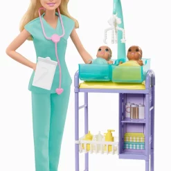 Barbie Kinderärztin Puppe (blond) Und Spielset