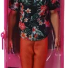 Barbie Ken Fashionistas-Puppe , Kurze Braune Haare, Hawaiihemd Mit Blumenmuster, Orangefarbene, Umgekrempelte Hose, Weiße Schuhe Zum Hineinschlüpfen, Für Kinder Von 3 Bis 8 Jahren -Barbie Verkaufsladen 7b08941dfa240e72f903901a348d3cc8
