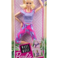 Barbie Made To Move Puppe (blond) Im Lila Yoga Outfit -Barbie Verkaufsladen 7e5eb2529afb3523051d4610d589910e