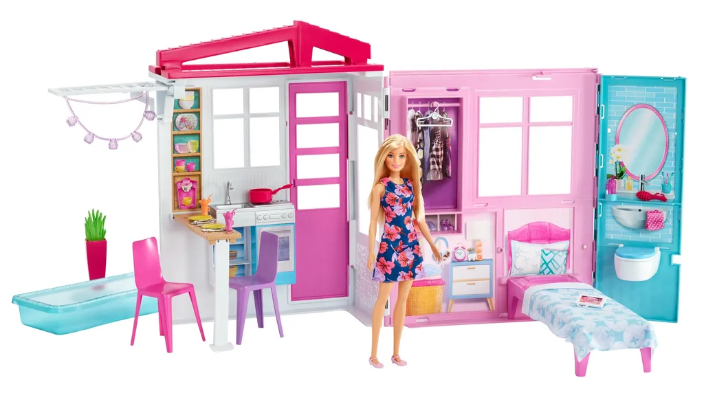 Barbie Ferienhaus Mit Möbeln Und Puppe 4 Barbie Ferienhaus Mit Möbeln Und Puppe – Bild 2