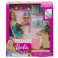 Barbie Wellnesstag Puppe Sprudelndes Bad, Anziehpuppe (blond), Barbie Badewanne -Barbie Verkaufsladen 972e4df7816f206ca91c4130cfb4145f